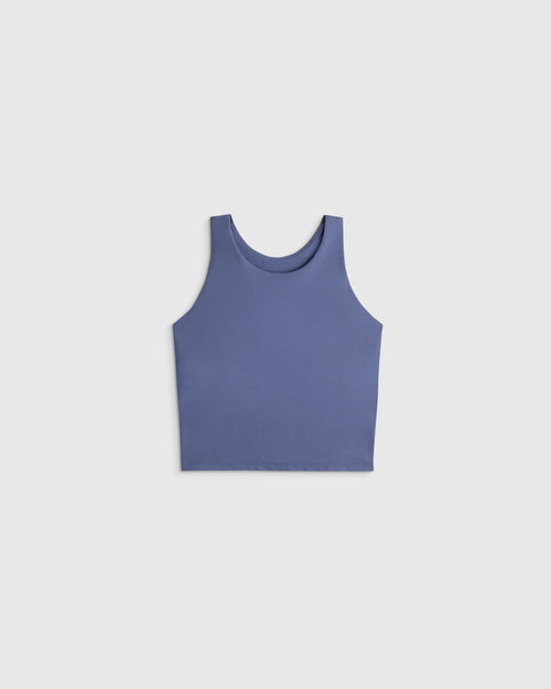 Girls Ultra-Form Fitted Tank - 6 / Storm Blue