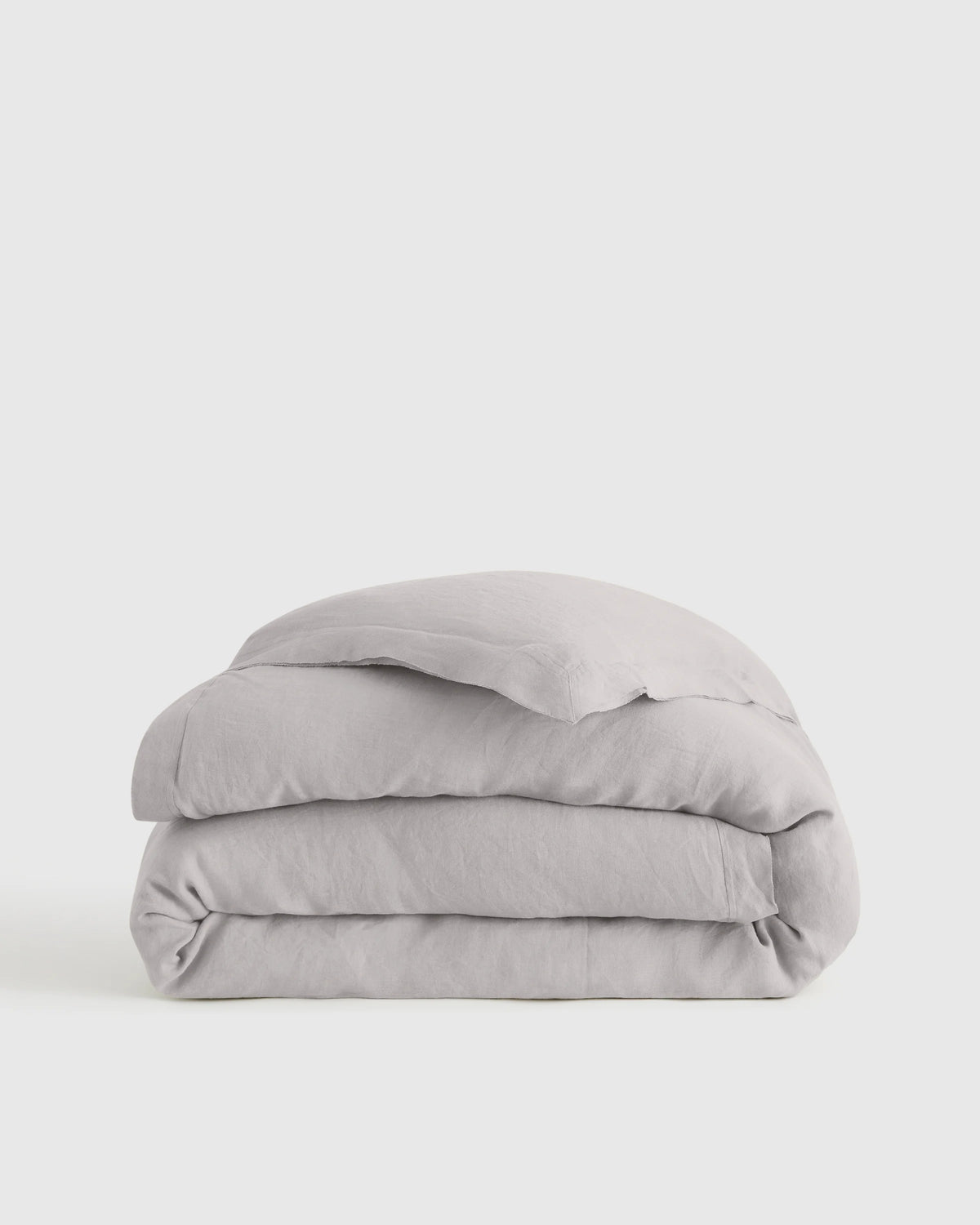 European Linen Double Flange Duvet Cover - Twin / Pine