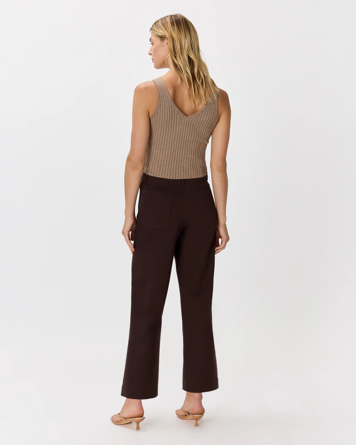 Ultra-Stretch Ponte Cropped Wide Leg Pants - 0 / Espresso