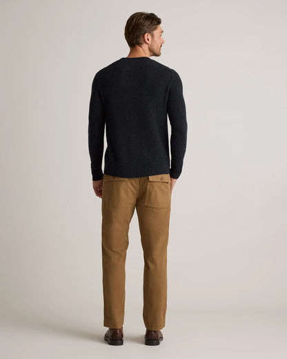 Luxe Baby Cashmere Crewneck Sweater - S / Heather Pewter