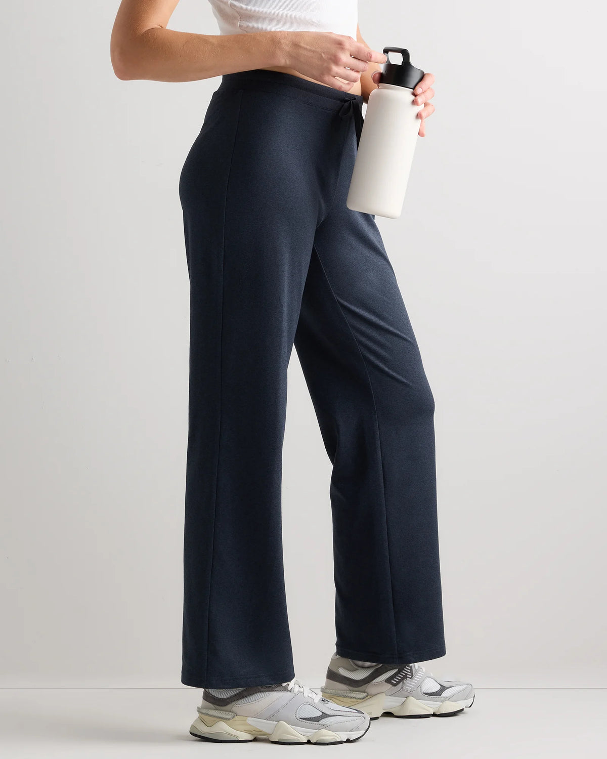 Flowknit Wide Leg Pants - XS / Black