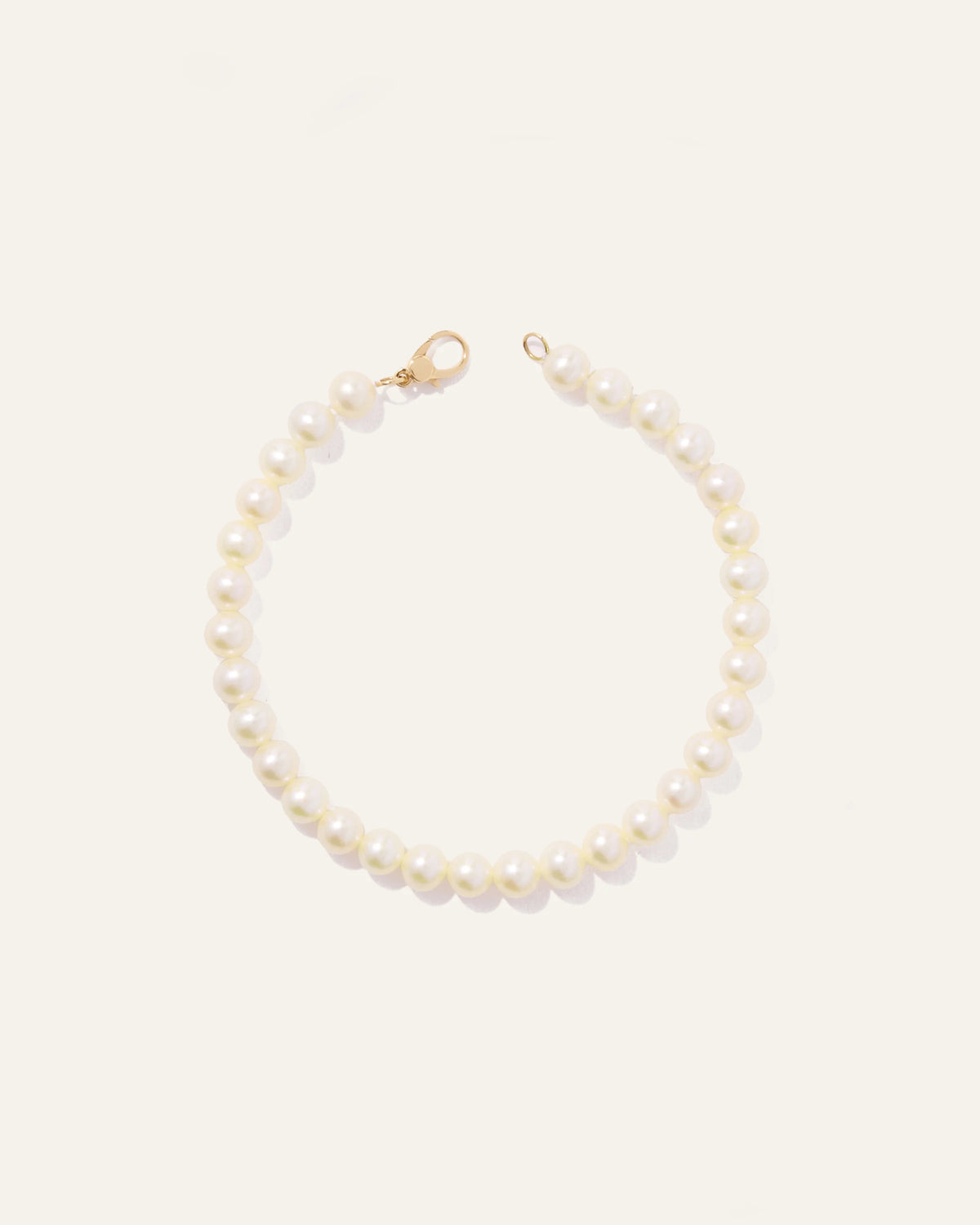 14k Gold Freshwater Cultured Pearl Bracelet - One Size / Yellow Gold