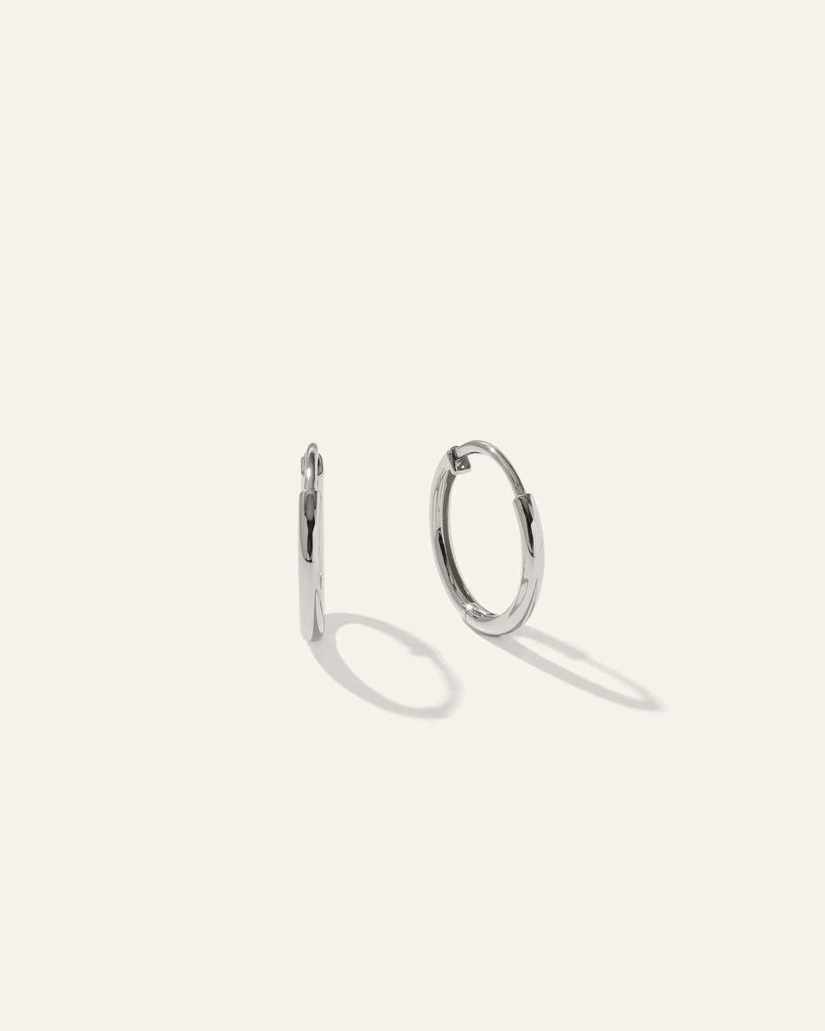 14K Gold Classic Hoops - 12mm / Yellow Gold