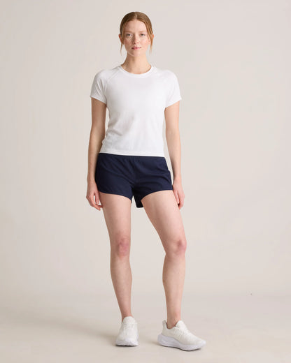 Seamless Waist-Length Tee - XS / Azul Blue