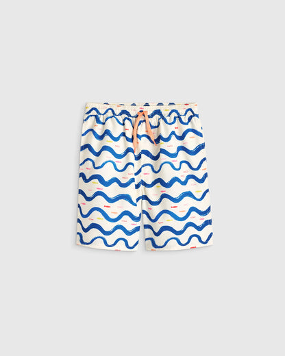 Swim Trunk and Rash Guard Set - 6 / Wavy Fish