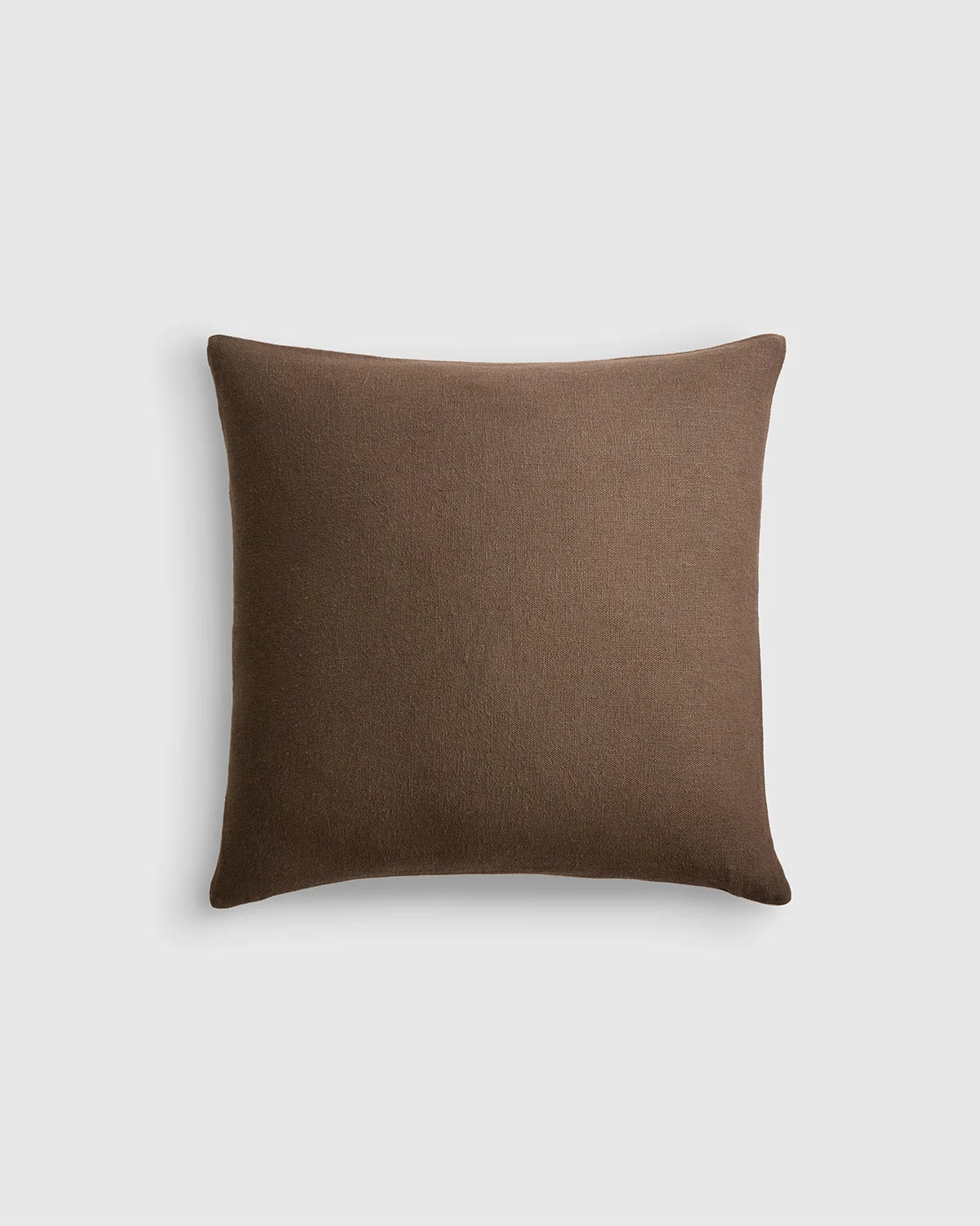 Reversible Linen Bamboo Pillow Cover - 20x20 / Brown/Natural