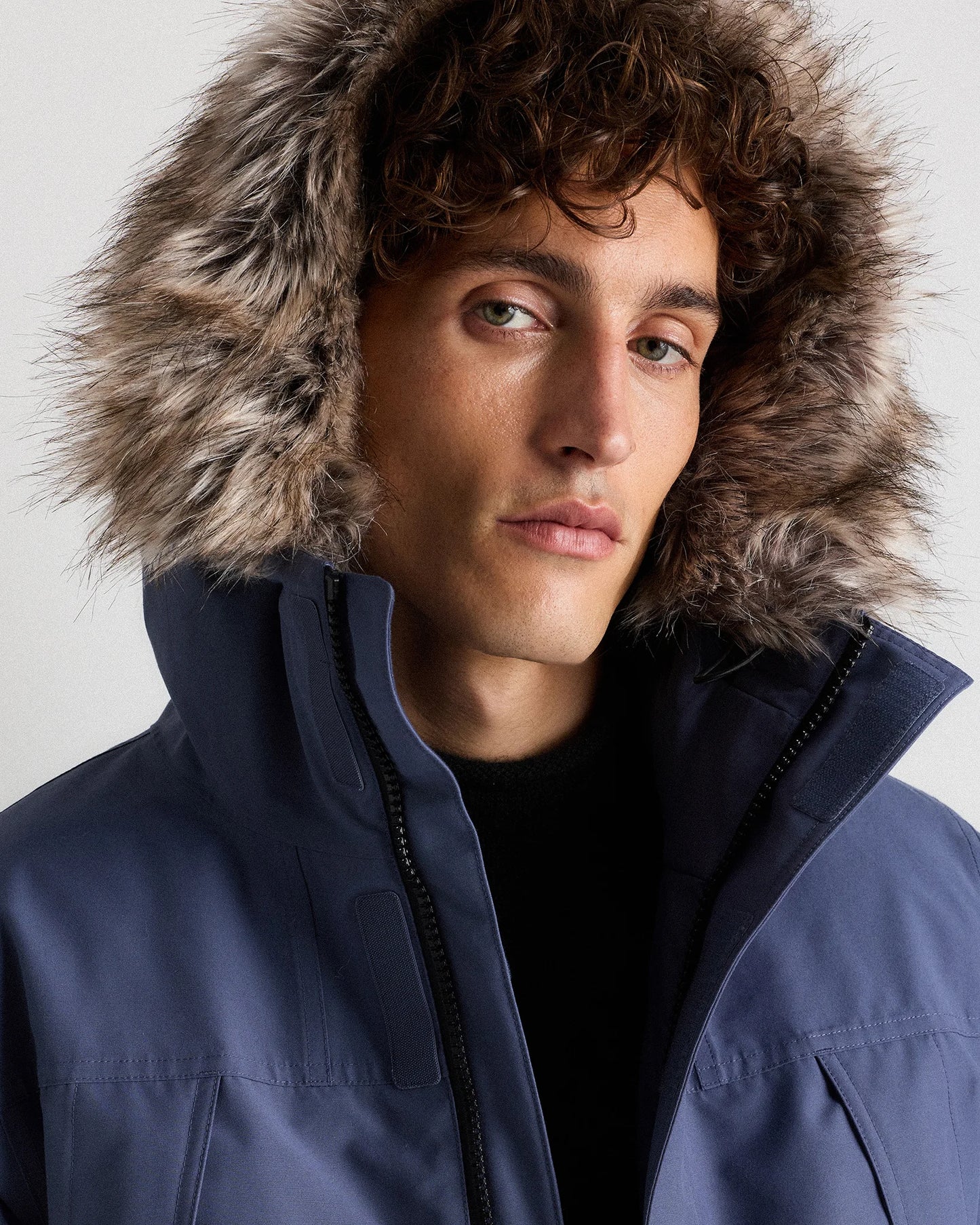 Responsible Down Hooded Parka - S / Storm Blue