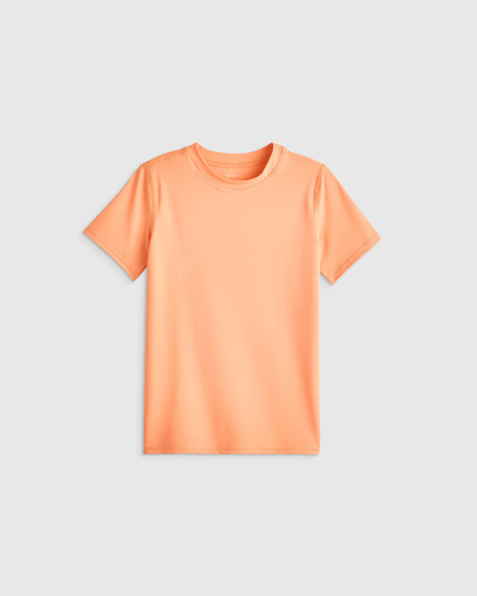 Short Sleeve Rash Guard Top - 6 / Coral Orange