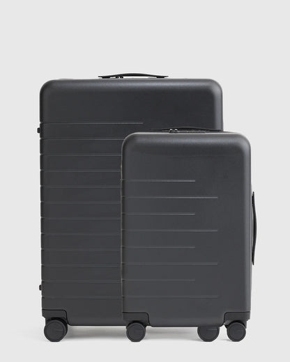 Small Carry-On & Large Check-In Suitcase Set - One Size / Olive