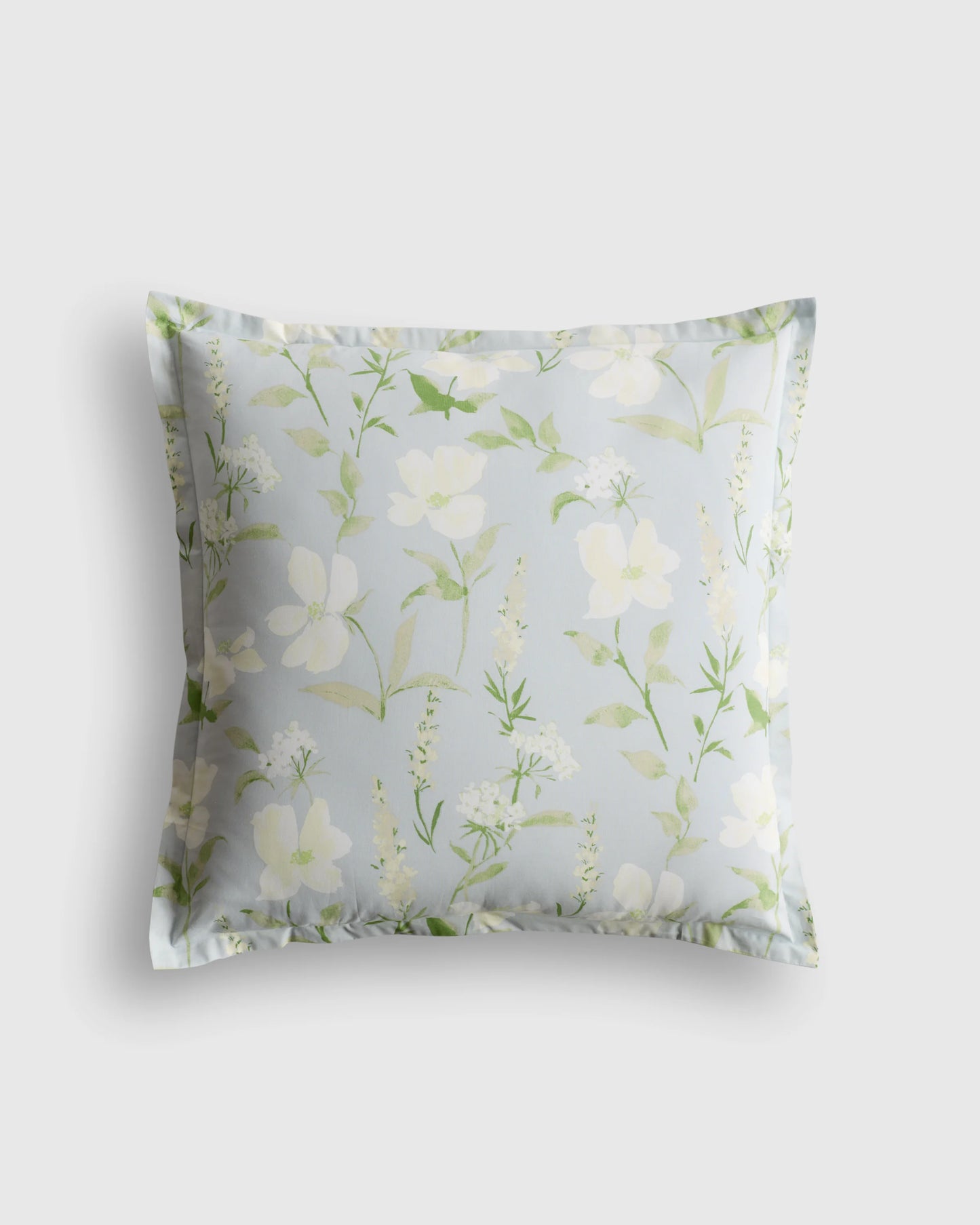 Organic Crisp Percale Floral Euro Sham - Euro / Toffee Florette