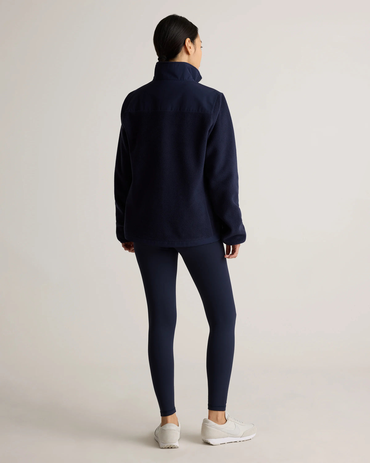Polar Fleece Full-Zip Jacket - XS / Gravel/Bold Black