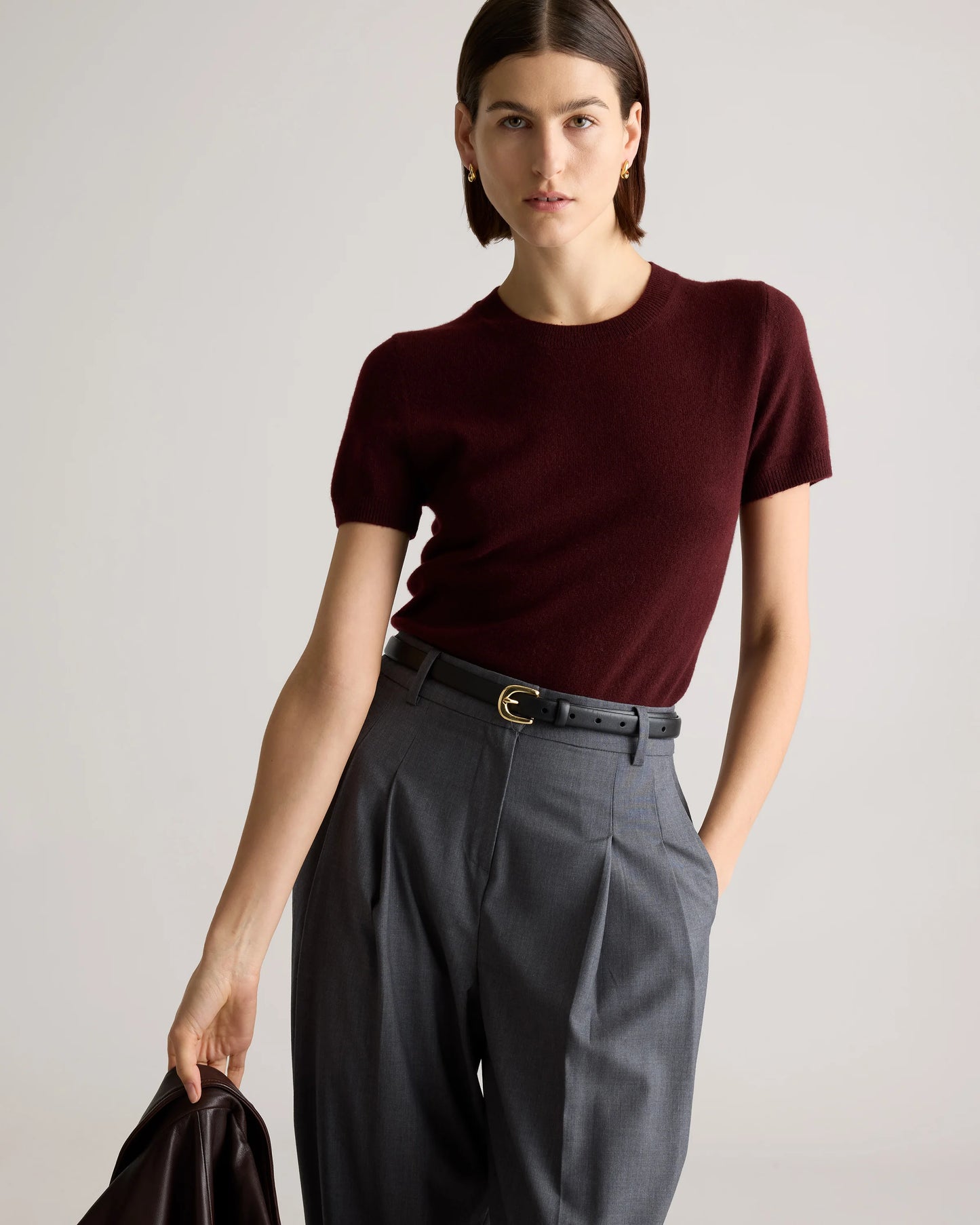 Mongolian Cashmere Tee - XS / Pale Custard Yellow