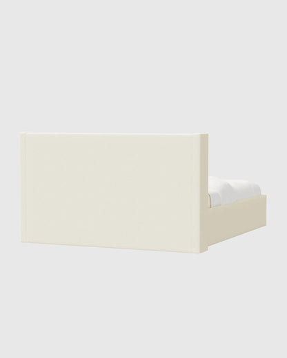 Wingback Bed in Performance Linen Blend - Full / Ivory