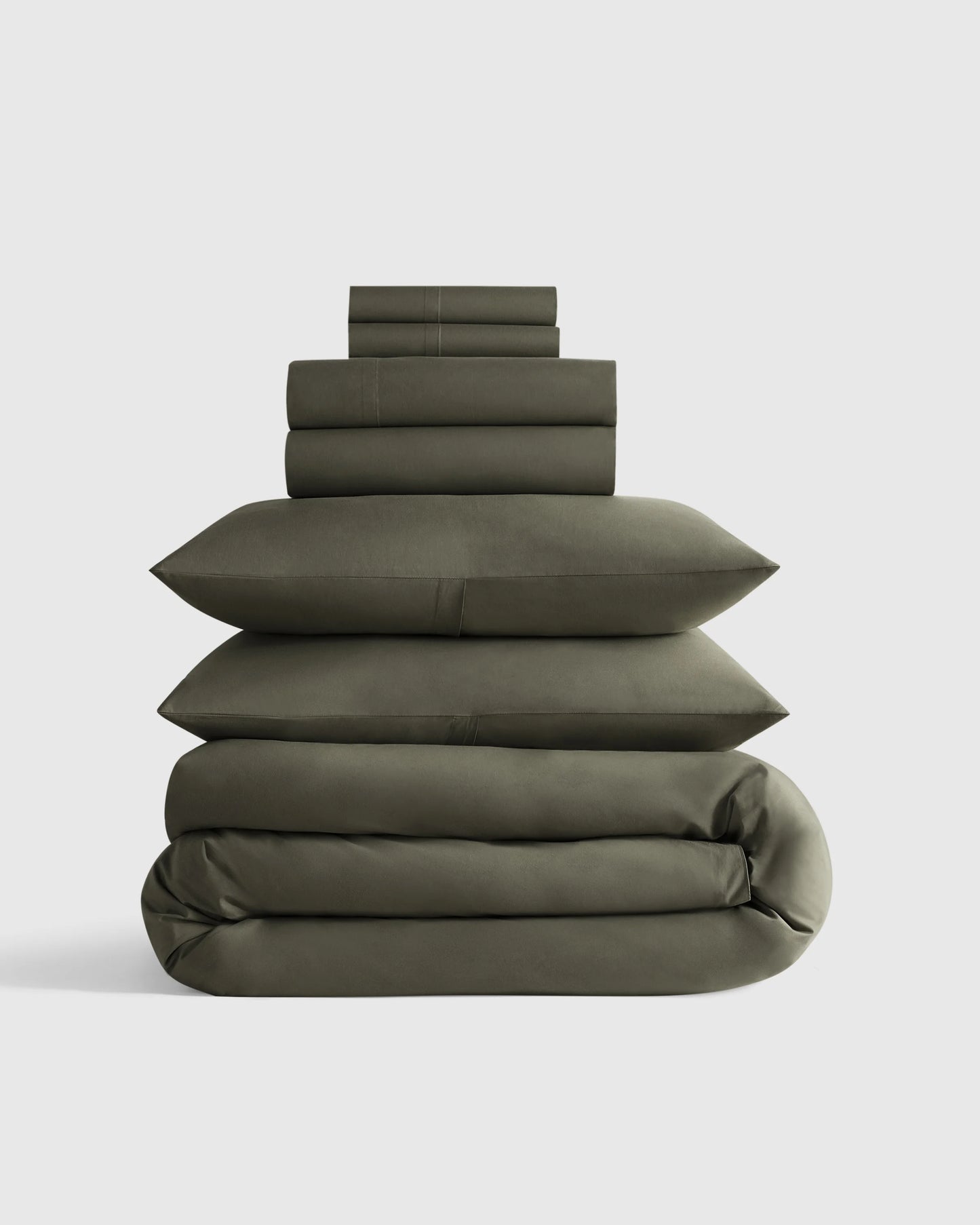 Organic Crisp Percale Deluxe Bedding Bundle - Twin / White