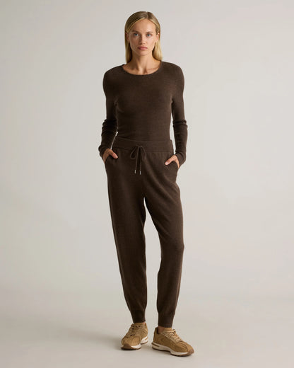 Mongolian Cashmere Sweatpants - XS / Brown
