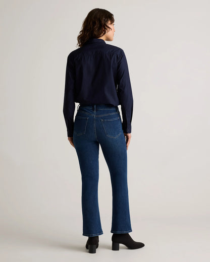 Bella Stretch Kick Flare Jeans - 24 / Deep Rinse