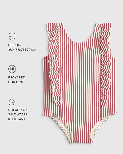 Ruffle One Piece Swimsuit - 0-3M / Pineapple