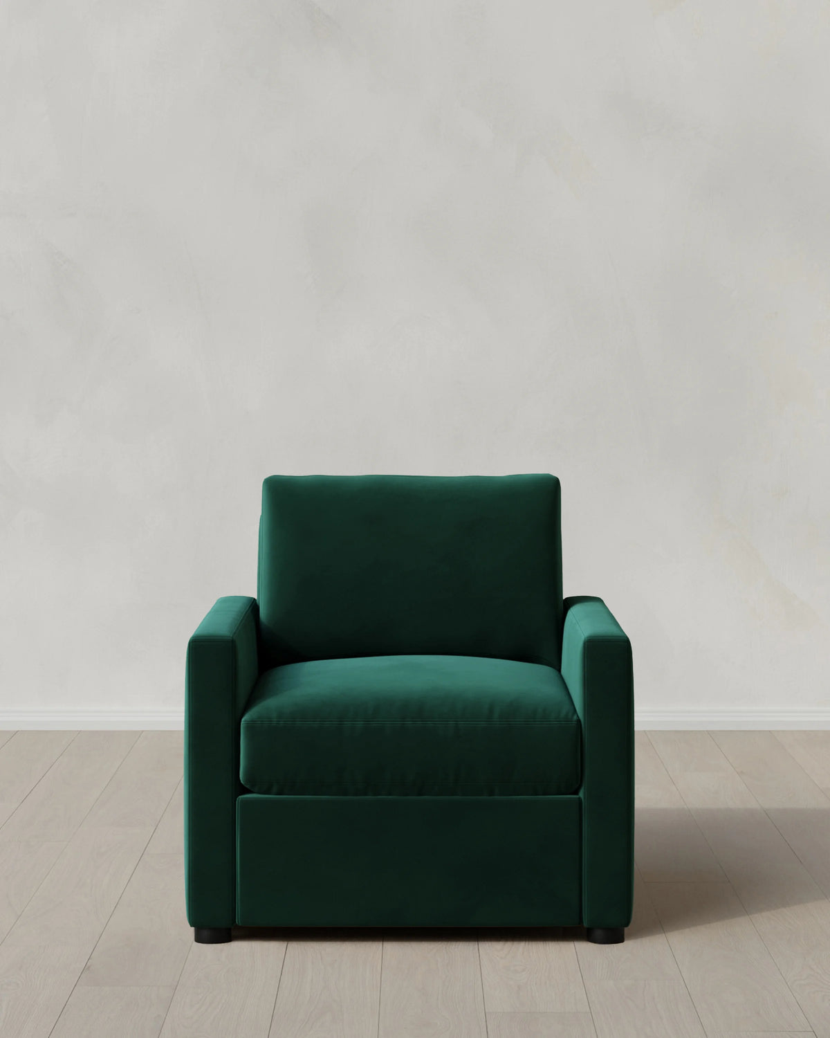 Brennan Accent Chair in Performance Velvet - One Size / Pine