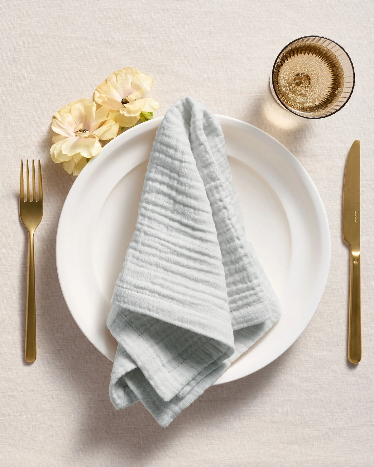 Organic Cotton Gauze Napkins (Set of 8) - One Size / Chocolate
