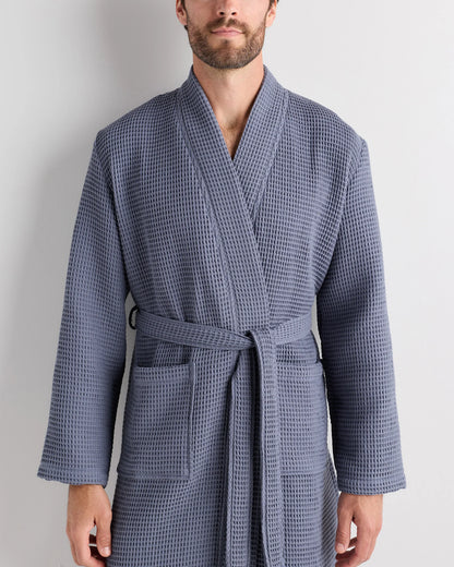 Organic Turkish Waffle Robe - XS / White