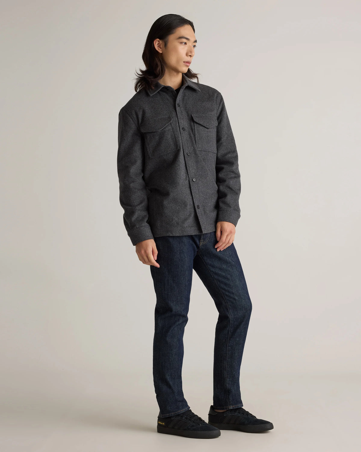 Italian Wool Overshirt - XXXL / Black