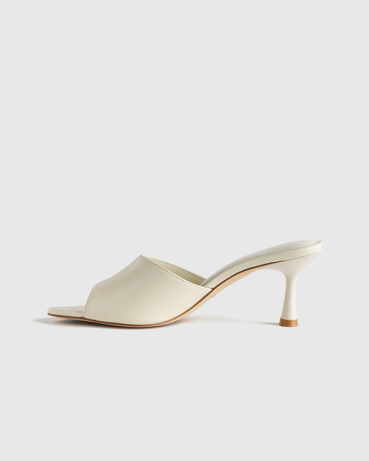 Italian Leather 65mm Stiletto Mule - 5 / Black