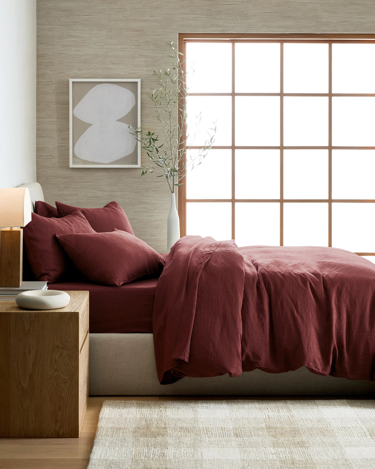 European Linen Duvet Cover - Twin / Peach