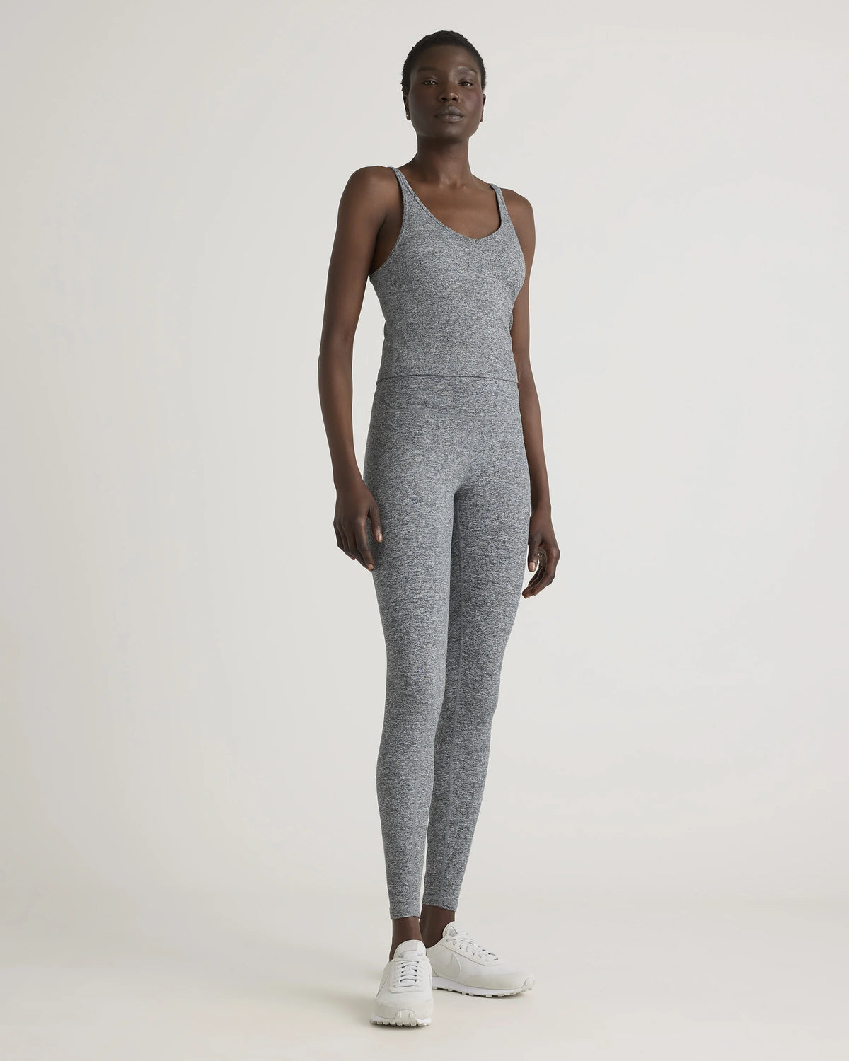 Ultra-Soft Strappy Cropped Tank - XS / Heather Grey