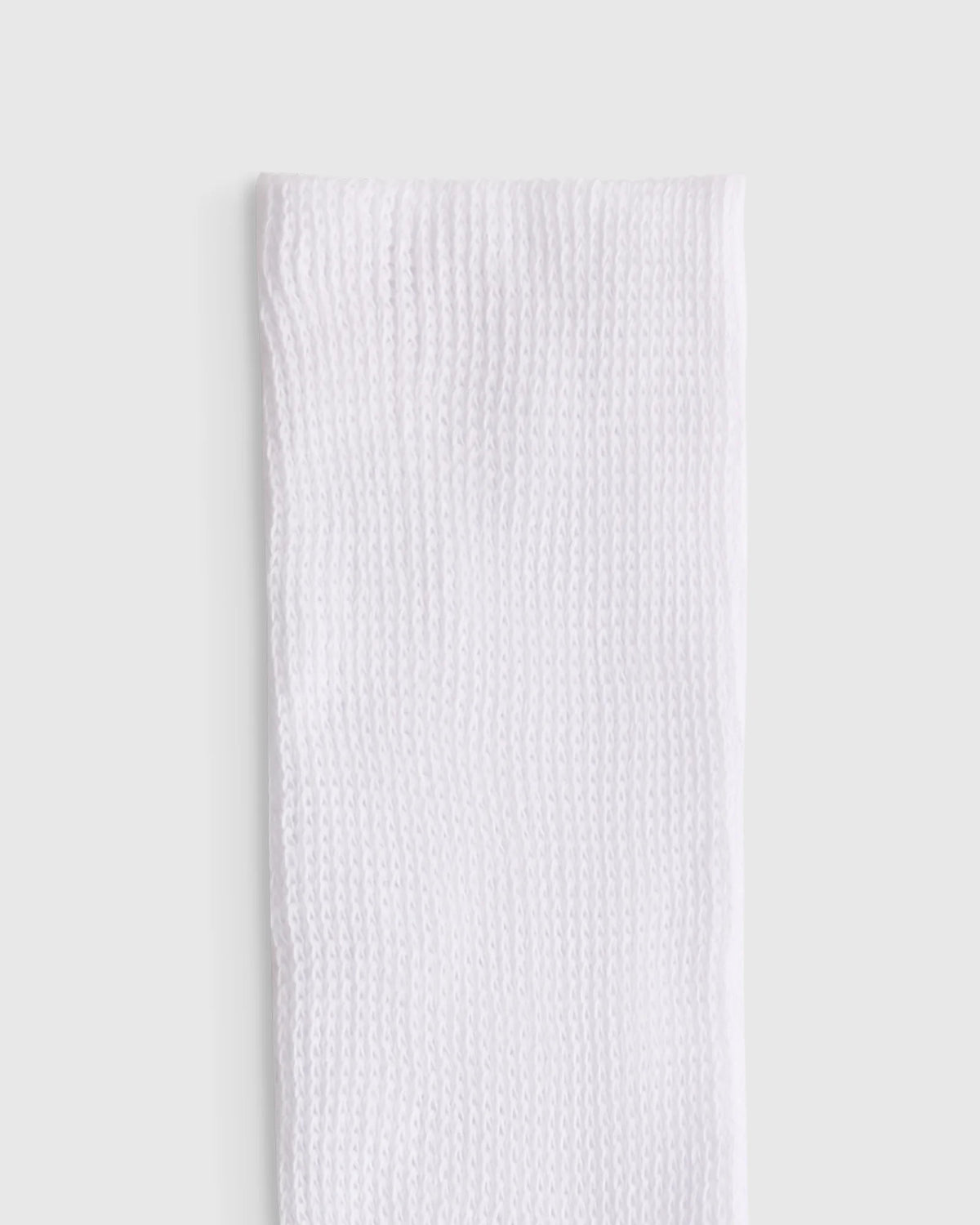 Everyday Cotton Targeted Stretch Crew Socks (4-Pack) - S / White