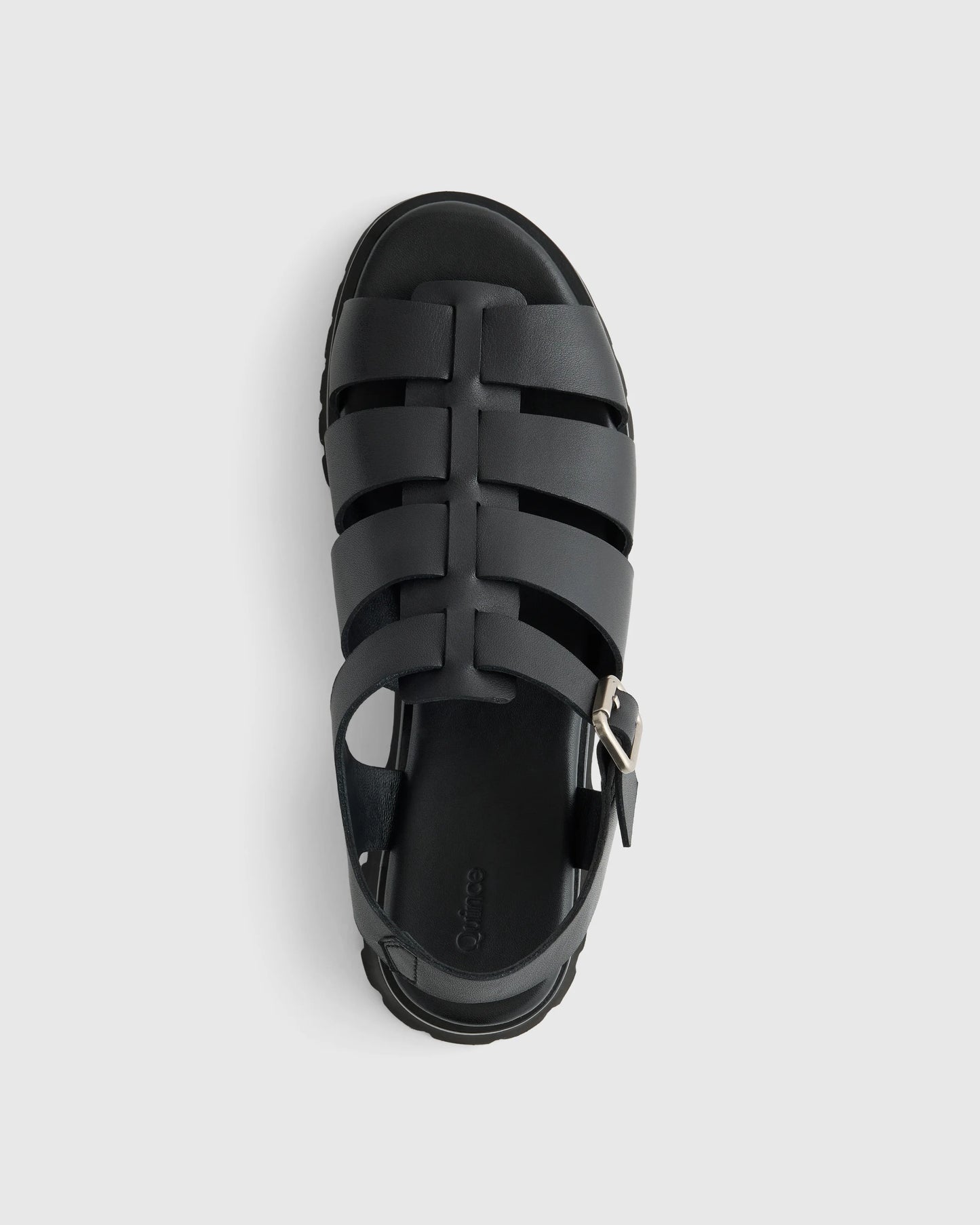 Italian Leather Lug Sole Fisherman Sandal - 5 / Cashew