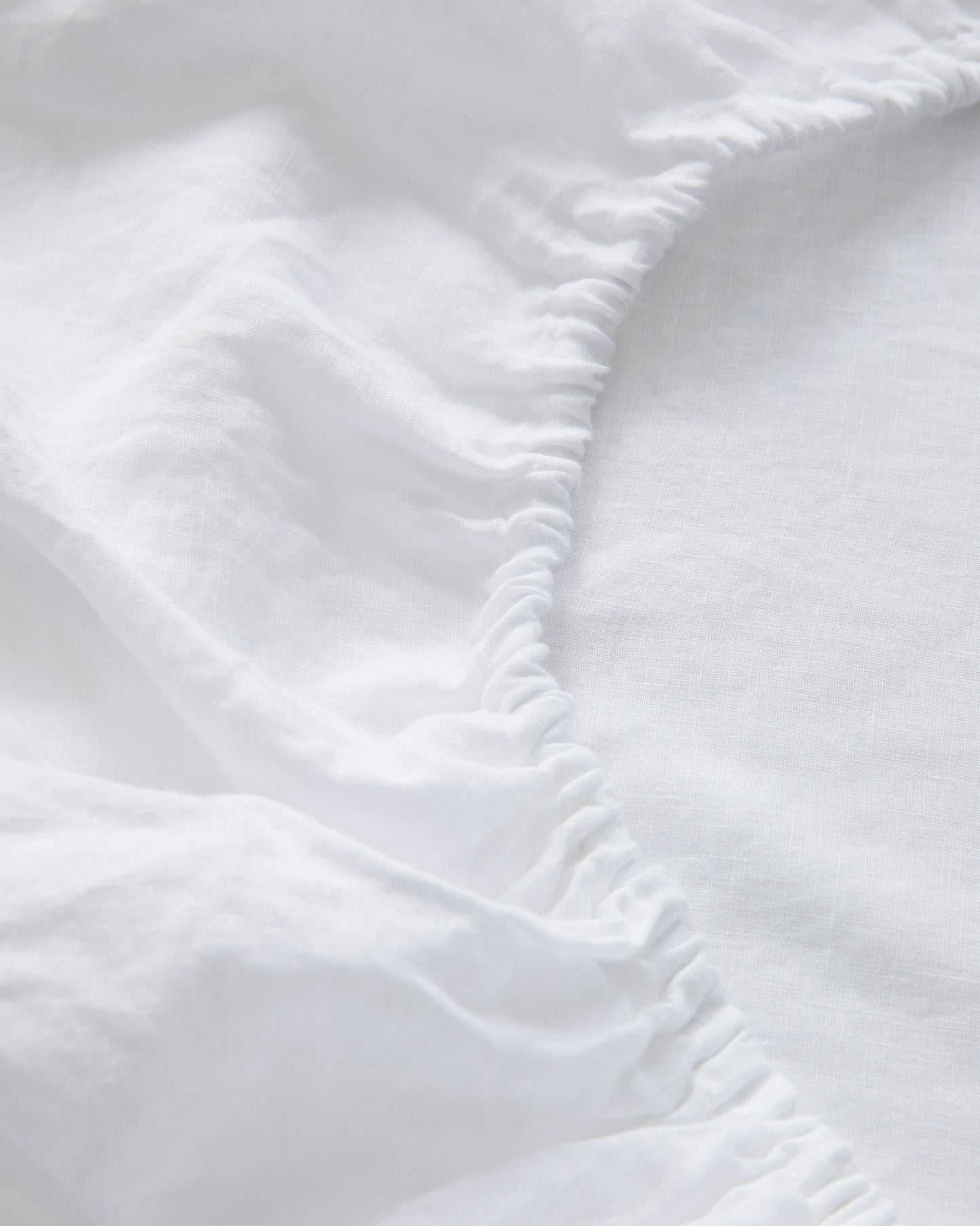 European Linen Fitted Sheet Set - Twin / Peach