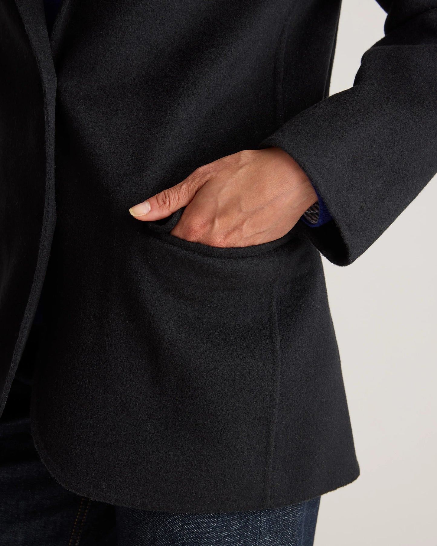 Double-Faced Merino Wool Soft Blazer - XS / Caramel