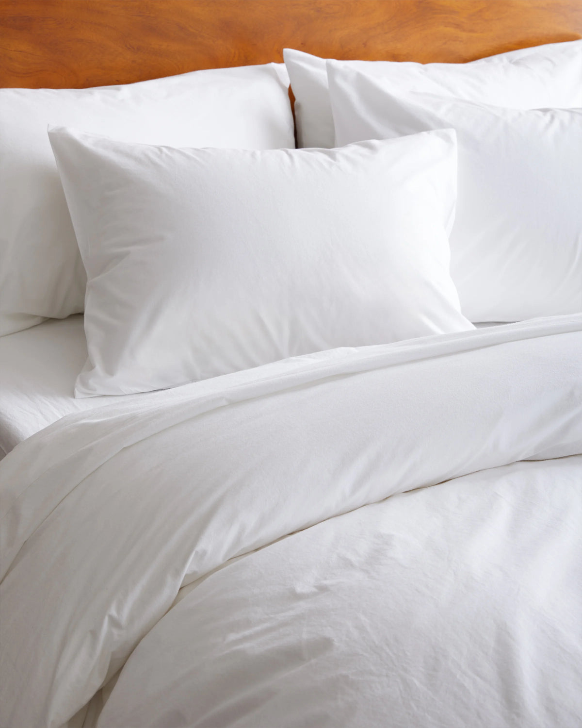 Organic Brushed Cotton Duvet Cover Set - Twin / Toffee