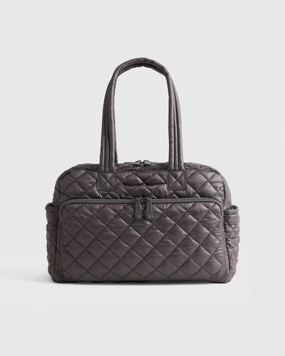 Transit Quilted Duffle Bag - One Size / Taupe Brown
