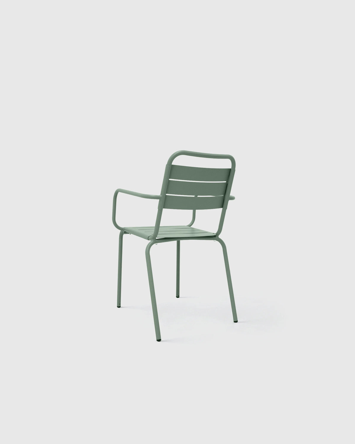 Powder-Coated Aluminum Outdoor Dining Set - One Size / Sage Green