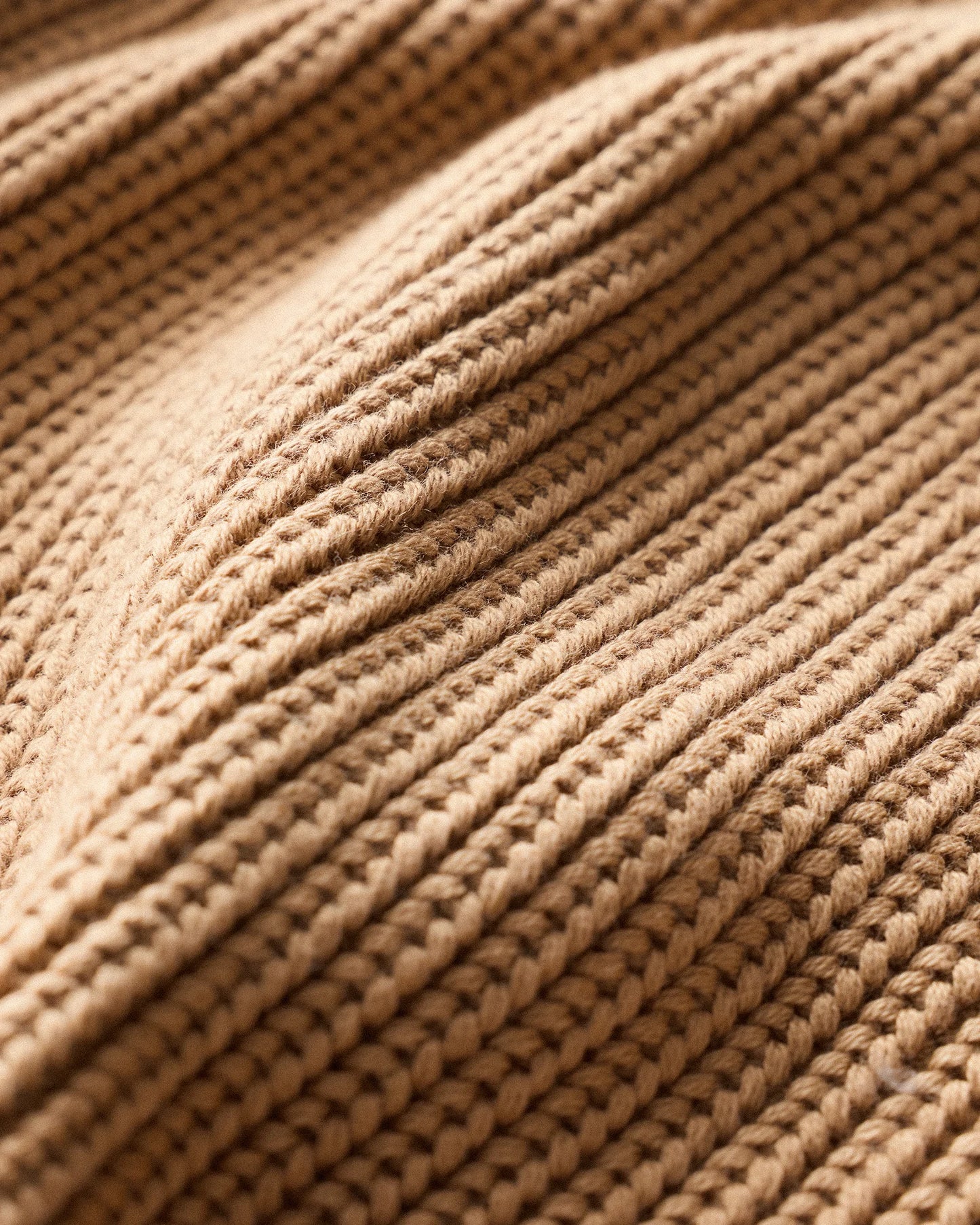 100% Organic Cotton Fisherman V-Neck Sweater - 1X / Speckled Beige