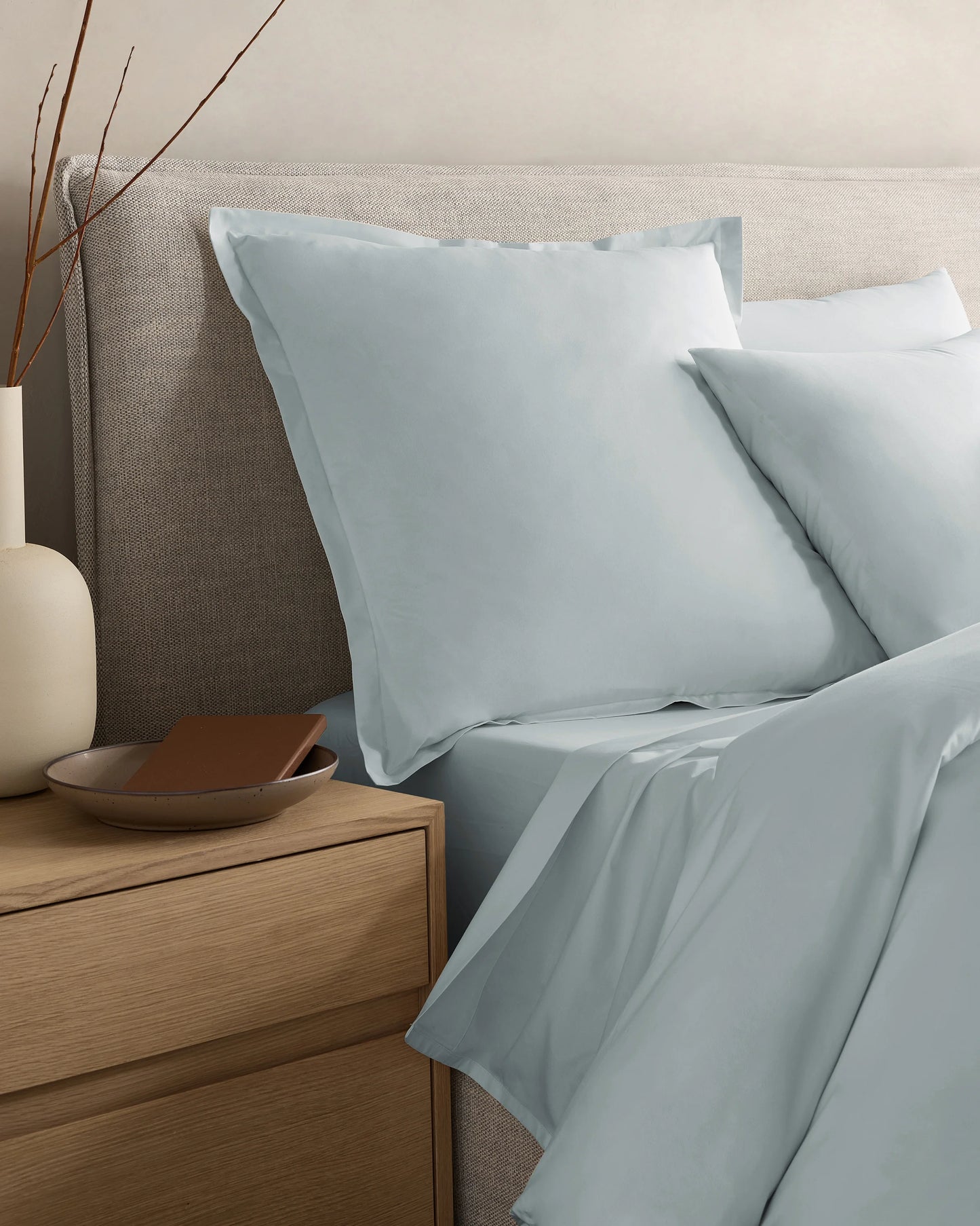 Organic Crisp Percale Euro Sham - Euro / White