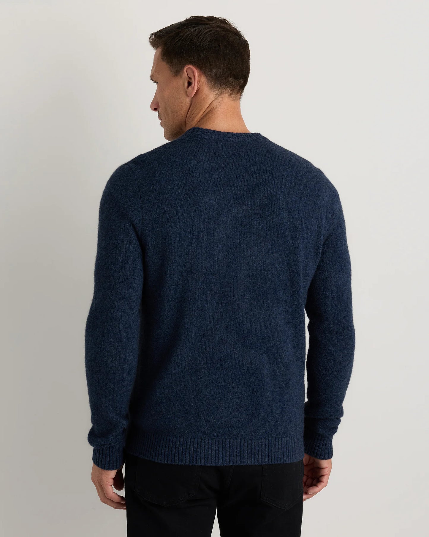 100% Yak Wool Crewneck Sweater - XS / Starry Night Navy
