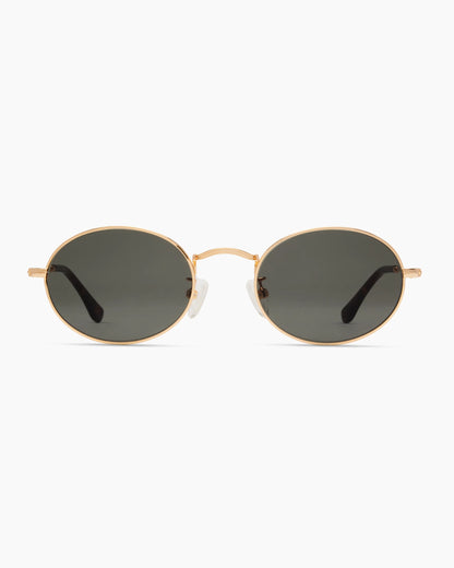 Venice Polarized Stainless Steel Sunglasses - Standard / Gold with Green lens