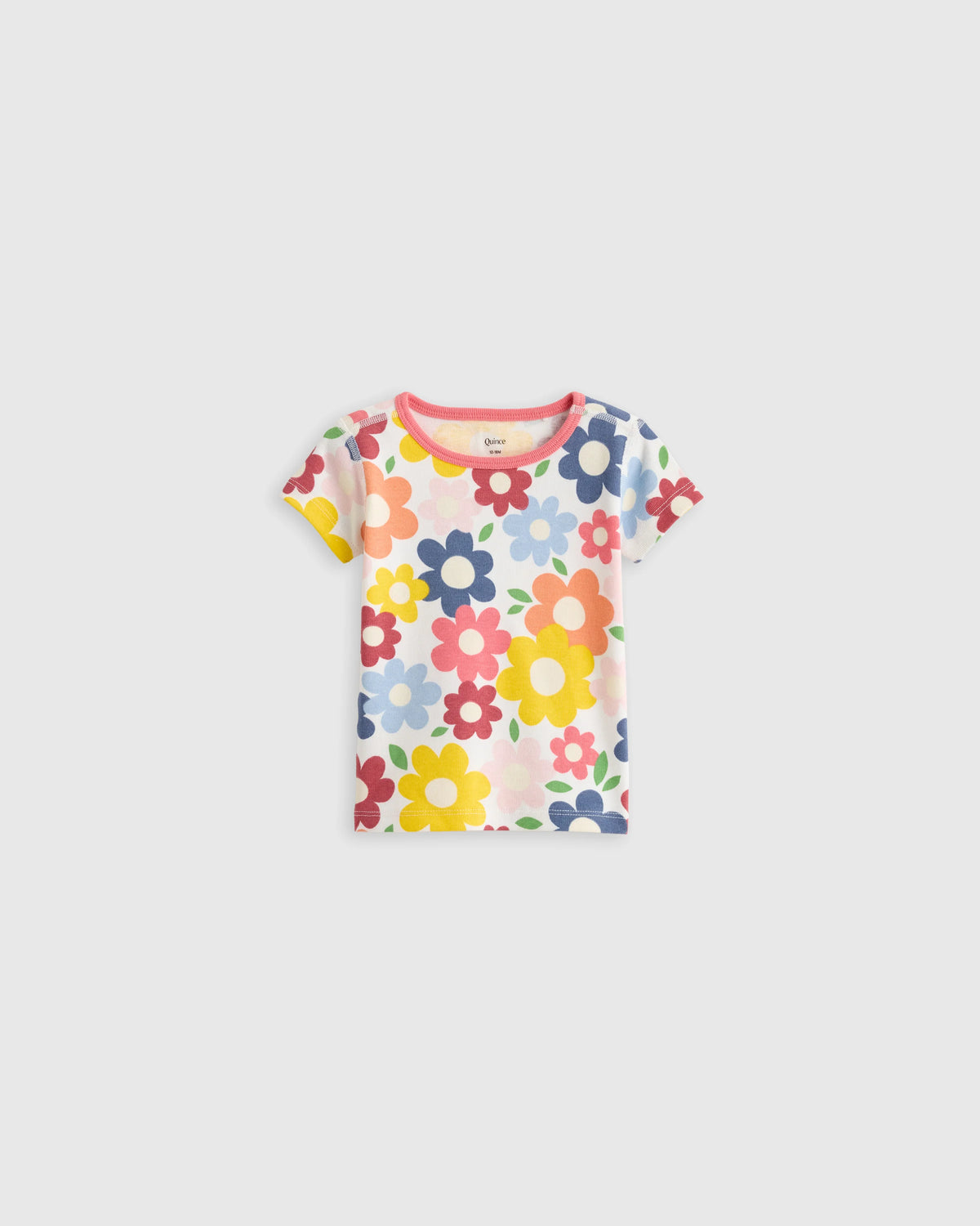 100% Organic Cotton Short Sleeve and Pant Pajama Set - 12-18M / Planets