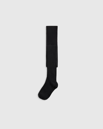 Organic Cotton Rib Tights (2-pack) - 12-24M / Ivory