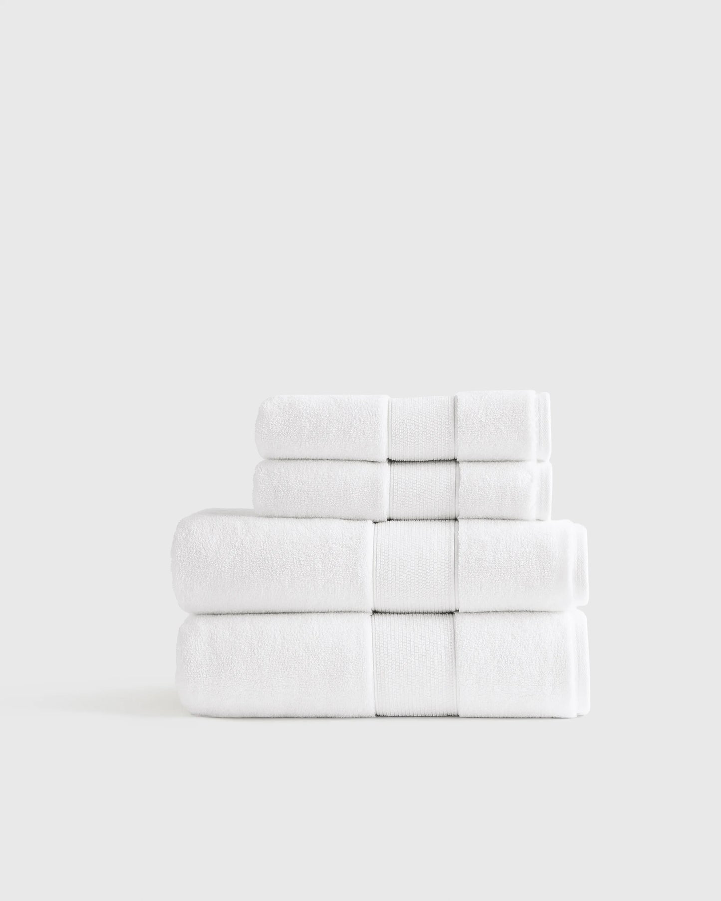 Classic Organic Turkish Cotton Bath Bundle (4 pieces) - One Size / White