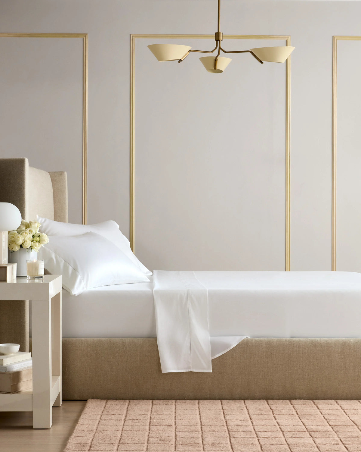 Signature Giza Cotton Sateen Pillowcase Set - Standard / White