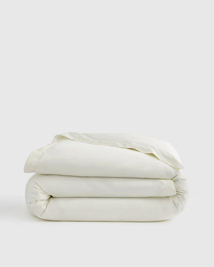 Signature Giza Cotton Sateen Duvet Cover - Twin / Light Grey
