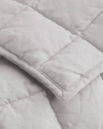 European Linen Toddler Quilt - One Size / Mist