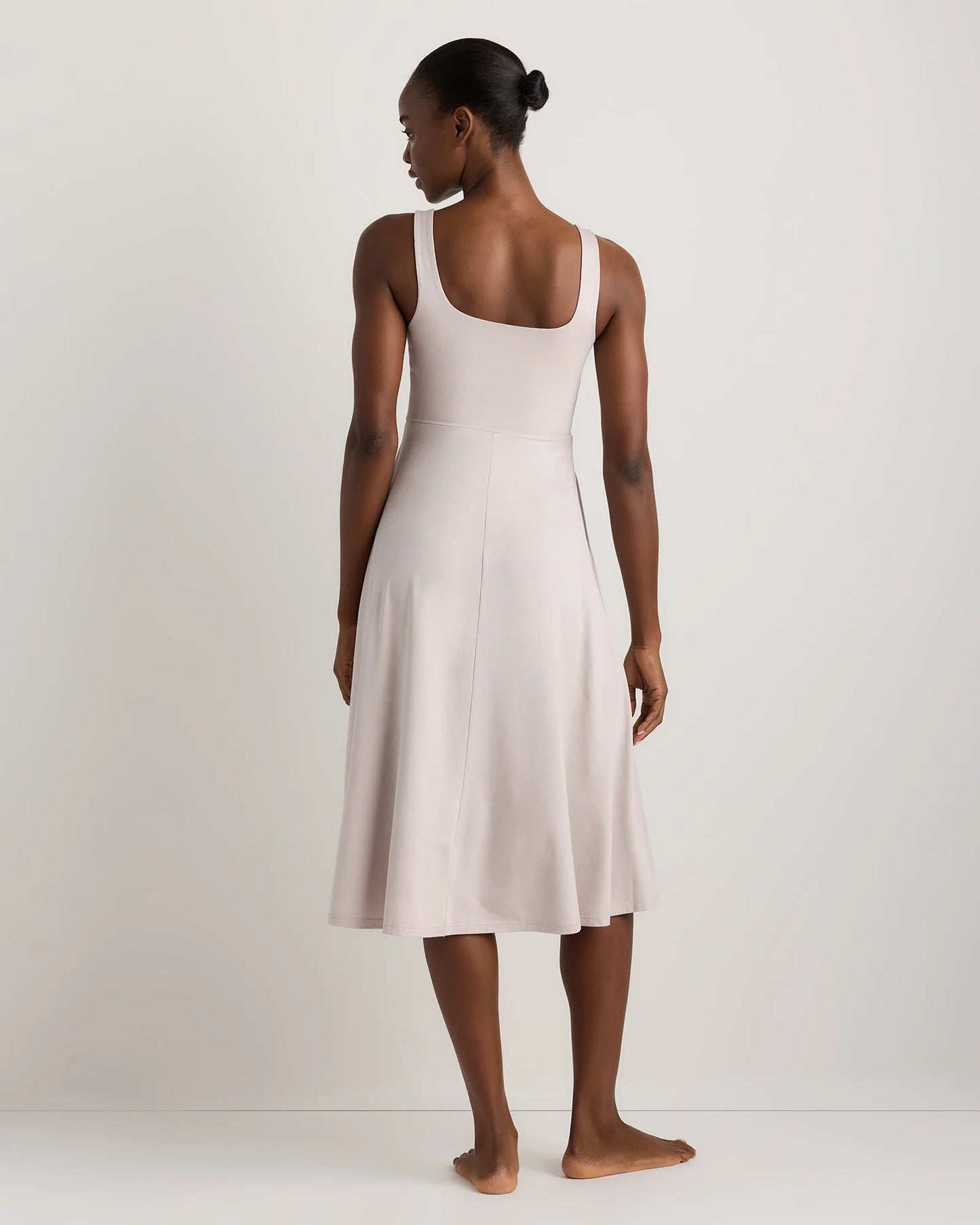 Flowknit Breeze Fit & Flare Dress - XS / Heather Green