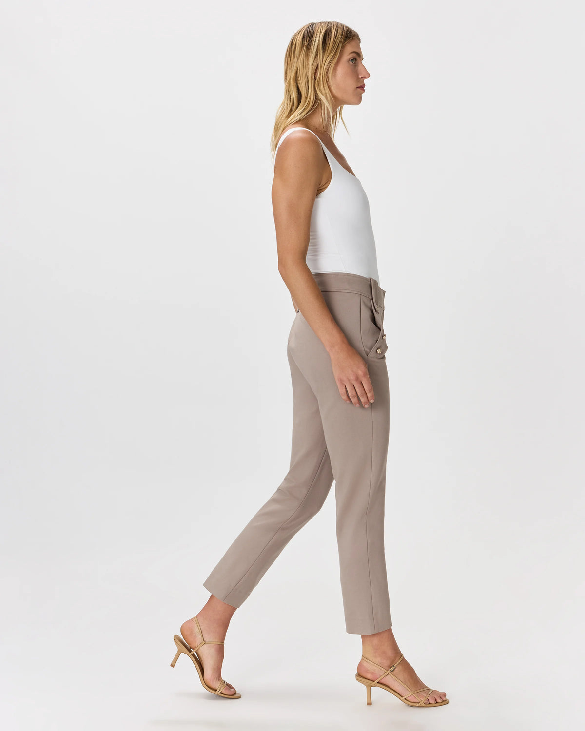 Ultra-Stretch Ponte Straight Leg Mariner Pants - XS / Morel Grey