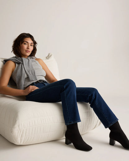 Bella Stretch Straight Jeans - 24 / Midnight Blue
