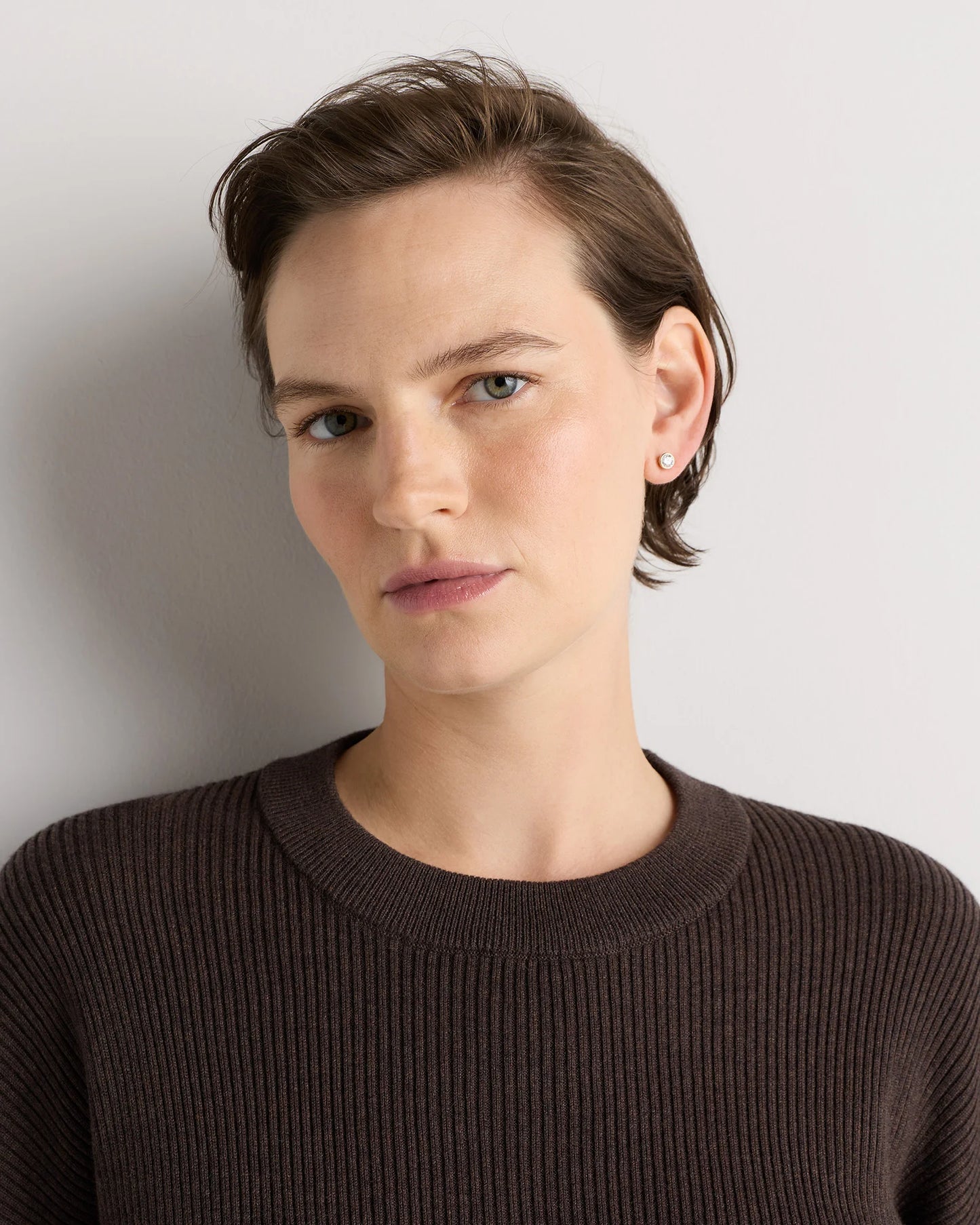 Cotton Cashmere Oversized Maternity Sweater - XS / Black