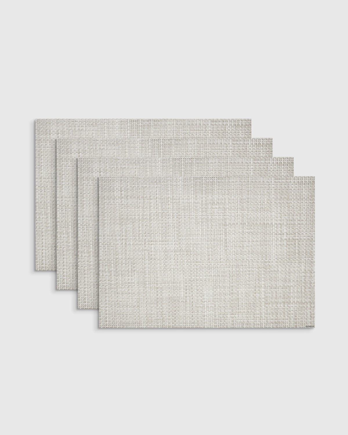 Basketweave Easy-Care Rectangular Placemat, Set of 4 by Chilewich - One Size / Celadon